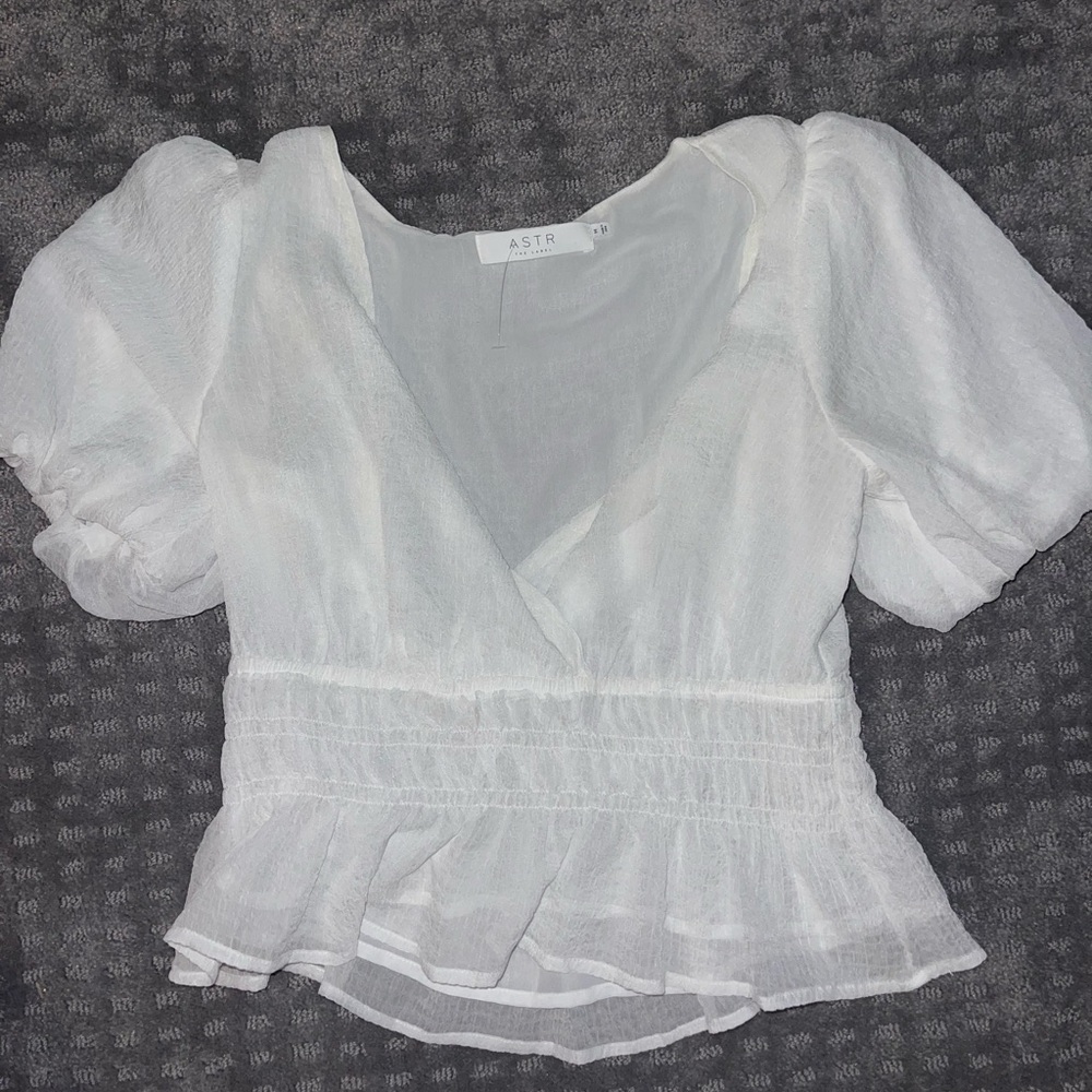 South Moon Under ASTR the label white Short sleeve Dress top